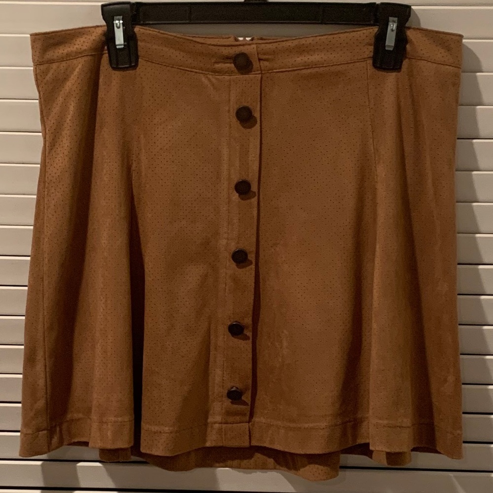 Jolt Suede Skirt